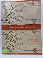 Mathematical Thinking in Behavioral Sciences