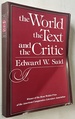 The World, the Text, and the Critic