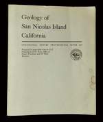 Geology of San Nicolas Island California [Geological Survey Professional Paper 369]