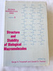 1969 Hc Structure and Stability of Biological Macromolecules By Serge N.; Fasman Gerald D. Timasheff