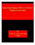 Improving Shaping Efforts in Africa's Maghreb and Sahel