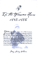In the Weesome Hours 1843-1889: The Discovered Journal of Mary Lackey Williams - Williams, Mary Lackey, and Vezza, Dianne W (Editor)
