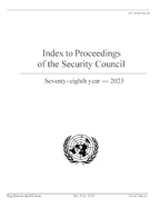Index to Proceedings of the Security Council: Seventy-eighth Year, 2023