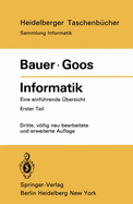 Informatik: Eine Einfuhrende Ubersicht Erster Teil