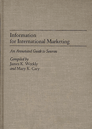 Information for International Marketing: An Annotated Guide to Sources