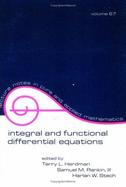 Integral and Functional Differential Equations - Herdman