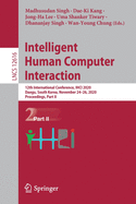 Intelligent Human Computer Interaction: 12th International Conference, Ihci 2020, Daegu, South Korea, November 24-26, 2020, Proceedings, Part I