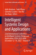 Intelligent Systems Design and Applications: 22nd International Conference on Intelligent Systems Design and Applications (ISDA 2022) Held December 12-14, 2022 - Volume 4