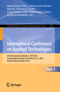 International Conference on Applied Technologies: 6th International Conference, ICAT 2024, Samborond?n, Ecuador, November 20-22, 2024, Revised Selected Papers, Part I