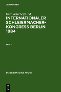 Internationaler Schleiermacher-Kongress Berlin 1984