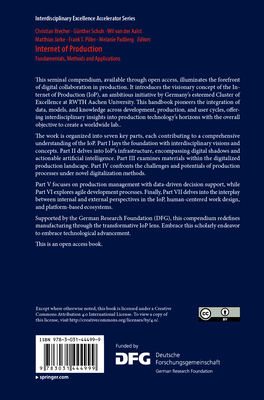 Internet of Production: Fundamentals, Methods and Applications - Brecher, Christian (Editor), and Schuh, Gnther (Editor), and Van Der Aalst, Wil (Editor)