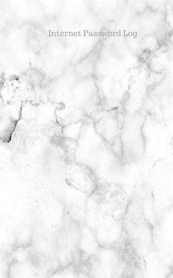 Internet Password Log: White Marble Stunning Design at Glace, Username & Password Keeper, Net Log Book Organizer, Cream Paper, Pocket Size - Smart Life Style