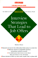 Interview Strategies That Lead to Job Offers - Pincus, Marilyn