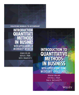 Introduction to Quantitative Methods in Business: With Applications Using Microsoft Office Excel Set