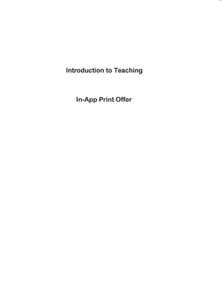 Introduction to Teaching: Becoming a Professional - Pearson, and Kauchak, Donald P, and Eggen, Paul D