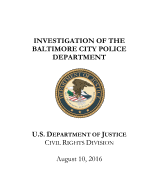 Investigation of the Baltimore City Police Department