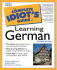 Complete Idiot's Guide to Learning German