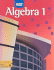 Holt Algebra 1: Student Edition 2007; 9780030358272; 0030358272