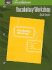 Holt Traditions: Vocabulary Workshop: Student Edition Sixth Course