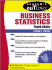 Schaum's Outline of Business Statistics, Fourth Edition