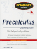 Schaum's Outline of Precalculus 2nd Ed. (Schaum's Outlines)