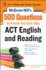 McGraw-Hill's 500 Act English and Reading Questions to Know By Test Day (McGraw Hill's 500 Questions to Know By Test Day)