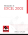 Introduction to Excel 2002 (3rd Edition)