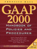 Gaap Handbook of Policies and Procedures, 2000