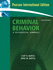 Criminal Behavior: a Psychosocial Approach (8th/Intl Edn)