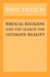 Biblical Religion and the Search for Ultimate Reality
