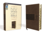 Niv Premium Gift Bible Leathersoft Brown Red L Format: Slides