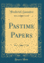 Pastime Papers Classic Reprint