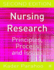 Nursing Research: Principles, Process and Issues