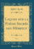 Leons Sur La Posie Sacre Des Hbreux, Vol. 1 (Classic Reprint)