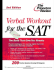 Verbal Workout for the Sat, 2nd Edition (Sat Verbal Workout)