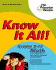 Know It All! Grades 9-12 Math (K-12 Study Aids)