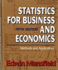 Statistics for Business and Economics: Methods and Applications