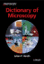 Dictionary of Microscopy