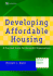 Developing Affordable Housing: a Practical Guide for Nonprofit Organizations