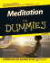 Meditation for Dummies (Book and Cd Edition)