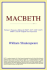 Macbeth (Webster's Korean Thesaurus Edition)