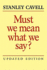 Must We Mean What We Say? : a Book of Essays