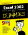 Excel 2002 Aio Dsk Ref for Dummies (for Dummies (Computers))