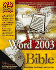 Word 2003 Bible [With Cdrom]
