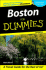 Boston for Dummies (Dummies Travel)