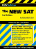 Cliffstestprep the New *Sat Includes the New *Psat/Nmsqt