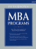 Mba Programs 2007 (Peterson's Mba Programs)