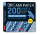 Origami Paper 200 Sheets Blue and White Patterns 6" (15 CM): High-Quality Double Sided Origami Sheets Printed with 12 Different Designs (Instructions for 6 Projects Included)