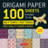 Origami Paper 100 Sheets Butterfly Patterns 6 (15 CM): Double-Sided Origami Sheets Printed with 12 Different Patterns (Instructions for Projects Included)