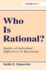 Who is Rational? : Studies of Individual Differences in Reasoning